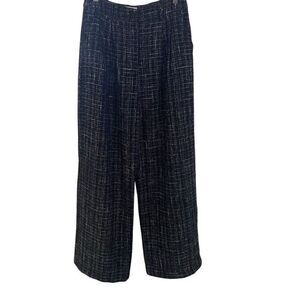 The Native One NWT wide leg adrielle tweed dress pants black medium